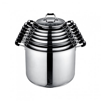 ZH-C105 Single Stock Pot with Silicone Coated Handle