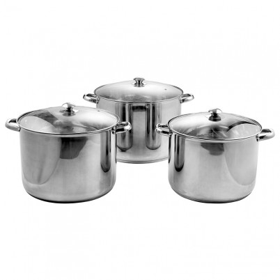 ZH-C089 6pcs Stock Pot Set with Wire Handle