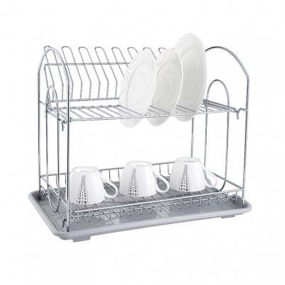 ZH-W2055 Double Layer Kitchen Dish Plate Rack