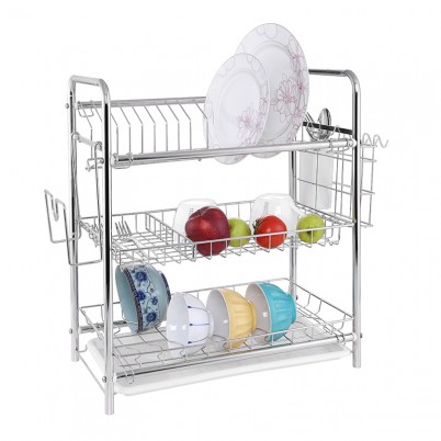ZH-W3007 Triple Layer Kitchen Dish Plate Rack