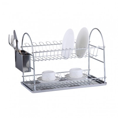 ZH-W2018 Double Layer Kitchen Dish Plate Rack
