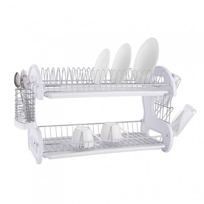 ZH-W2026 Double Layer Kitchen Dish Plate Rack