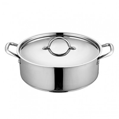 ZH-C065 Single Shallow Pot with Pipe Hollow Handle