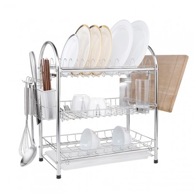 ZH-W3008 Triple Layer Kitchen Dish Plate Rack