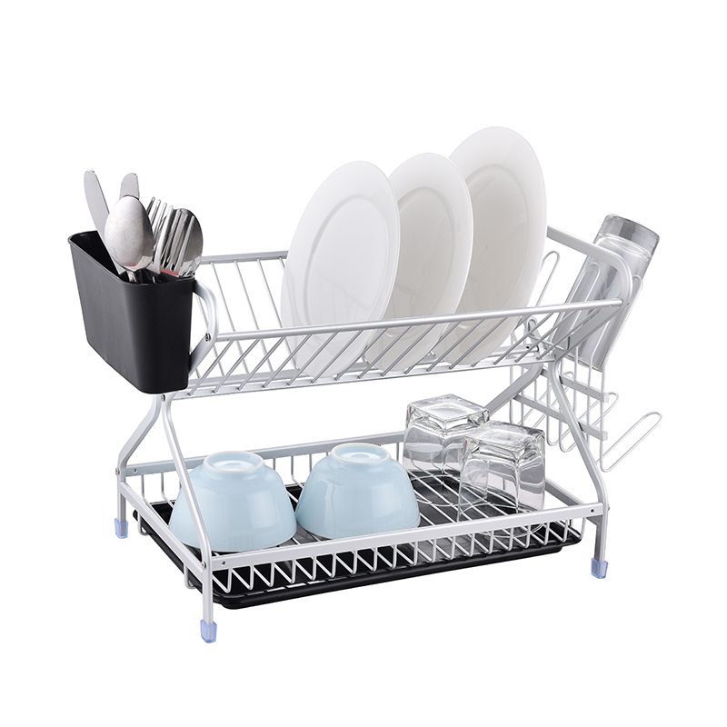 ZH-W033 Aluminum Kitchen Dish Plate Rack