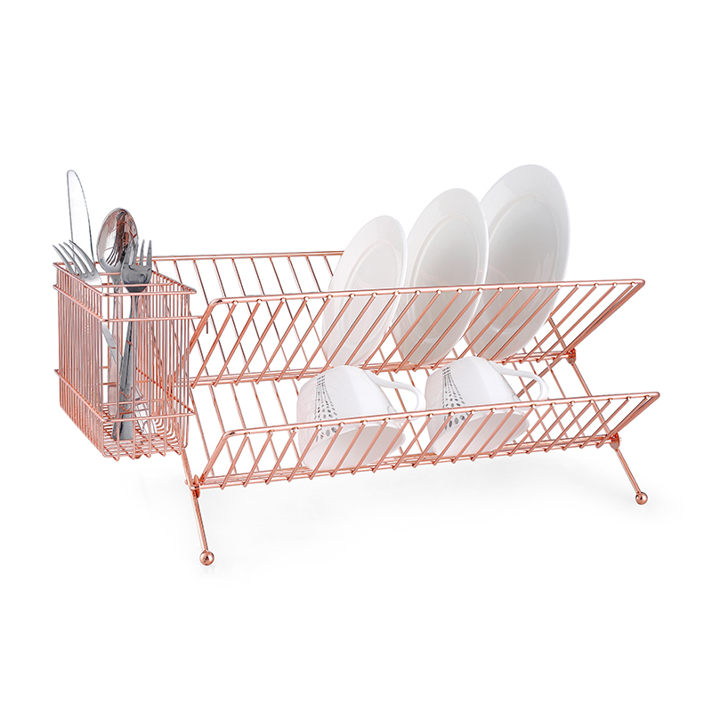 ZH-W2057 Double Layer Kitchen Dish Plate Rack