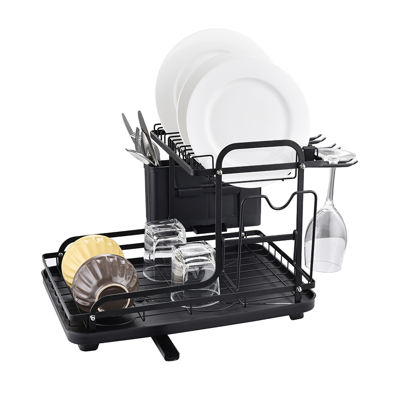 ZH-W2017 Double Layer Kitchen Dish Plate Rack