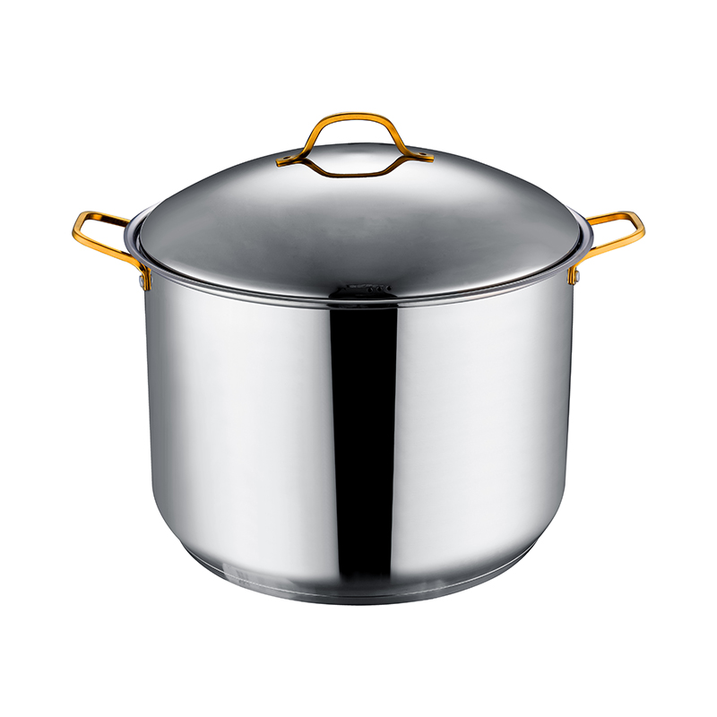 ZH-C114 Single Stock Pot with Gold Plated Wire Handle
