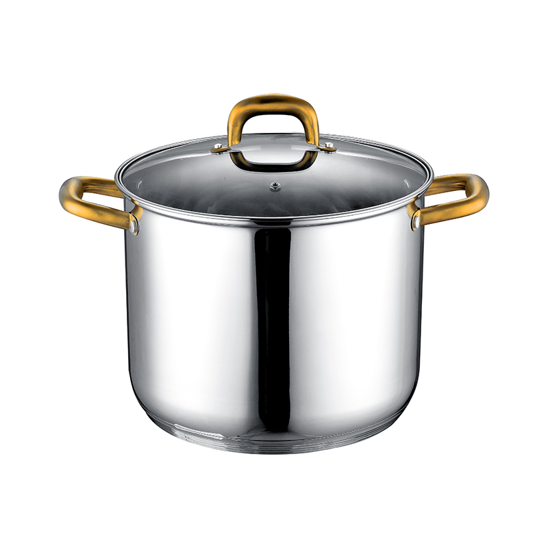 ZH-C110 Single Stock Pot with Gold Plated Hollow Handle