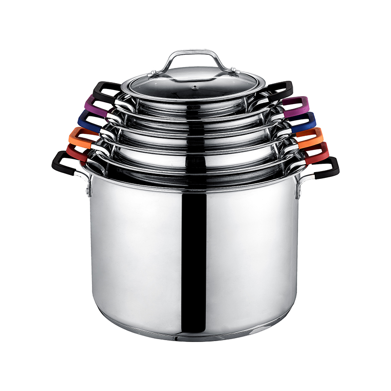 ZH-C100 Single Stock Pot with Silicone Coated Handle