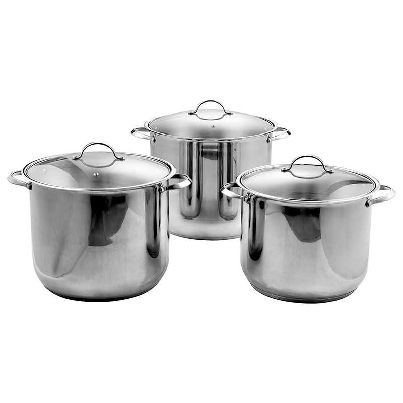ZH-C086 6pcs Stock Pot Set with Wire Handle