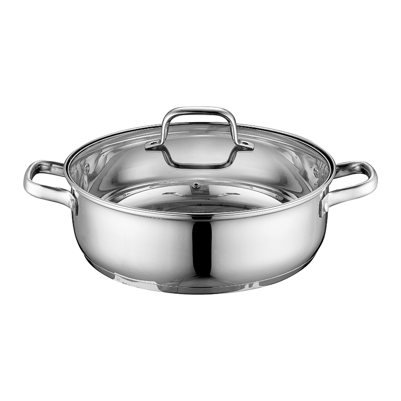 ZH-C071 Single Shallow Pot with Pipe Hollow Handle