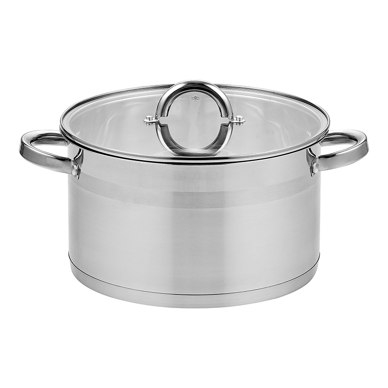 ZH-C034 Single Stainless Steel Casserole with Hollow Handle